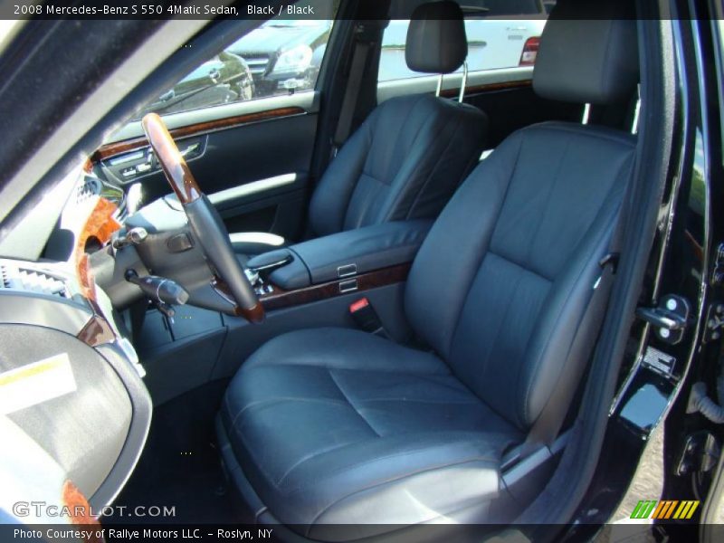 Black / Black 2008 Mercedes-Benz S 550 4Matic Sedan
