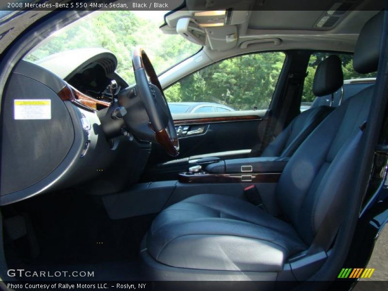 Black / Black 2008 Mercedes-Benz S 550 4Matic Sedan