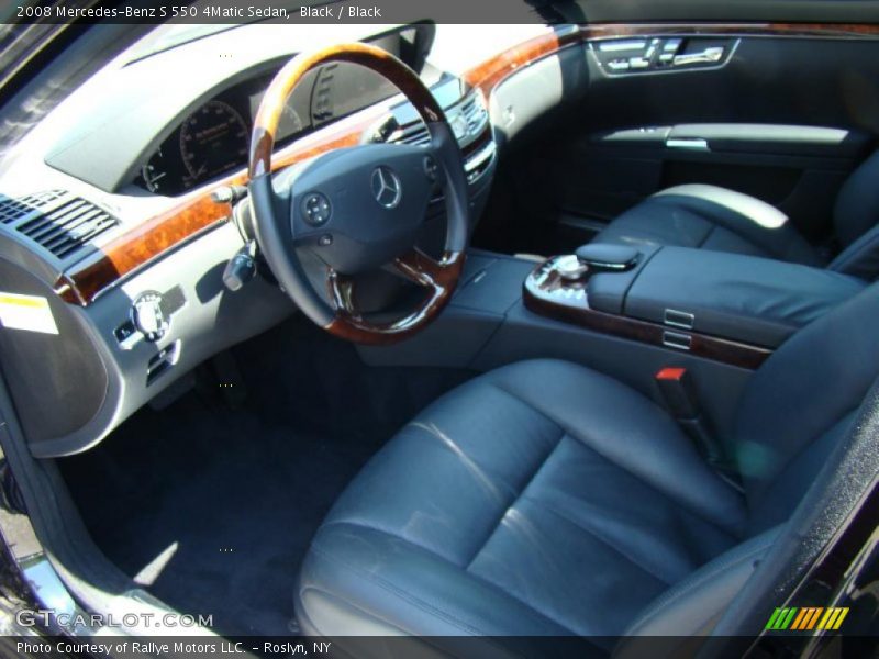 Black / Black 2008 Mercedes-Benz S 550 4Matic Sedan