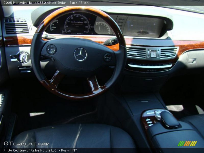 Black / Black 2008 Mercedes-Benz S 550 4Matic Sedan