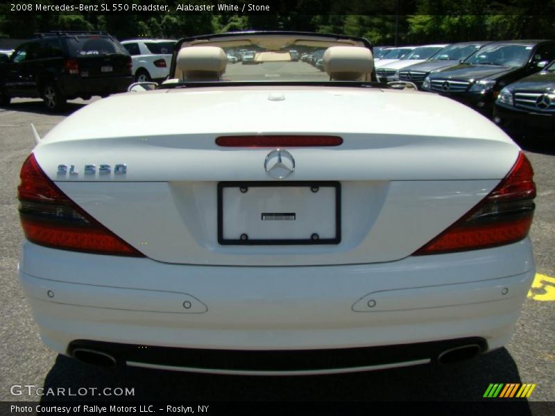 Alabaster White / Stone 2008 Mercedes-Benz SL 550 Roadster