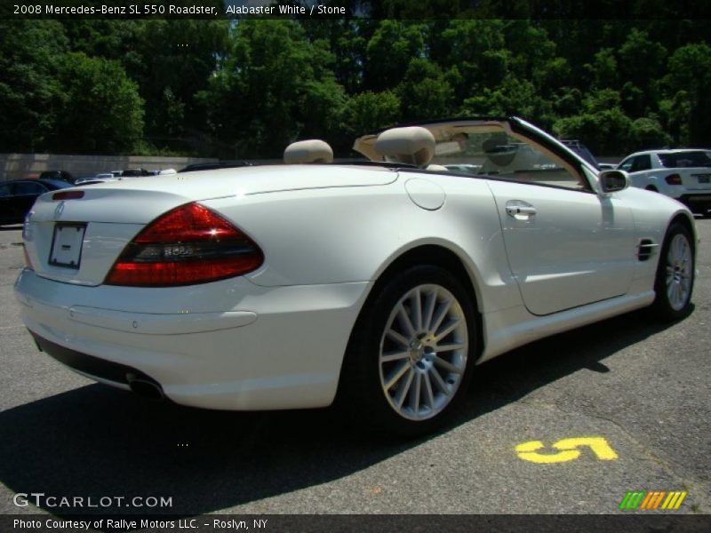 Alabaster White / Stone 2008 Mercedes-Benz SL 550 Roadster