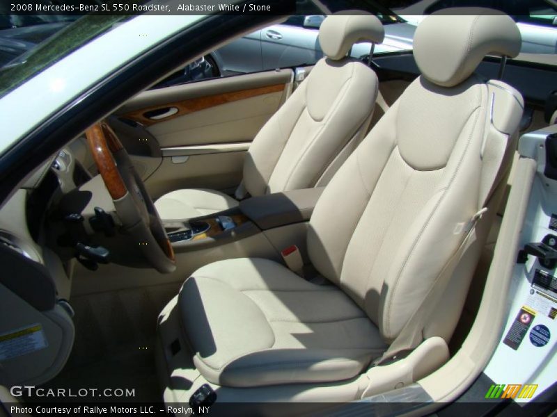 Alabaster White / Stone 2008 Mercedes-Benz SL 550 Roadster