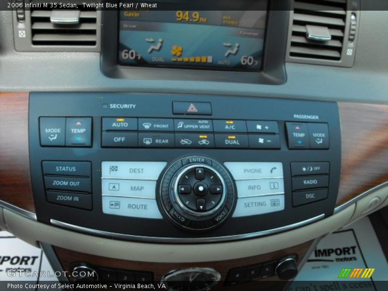 Twilight Blue Pearl / Wheat 2006 Infiniti M 35 Sedan