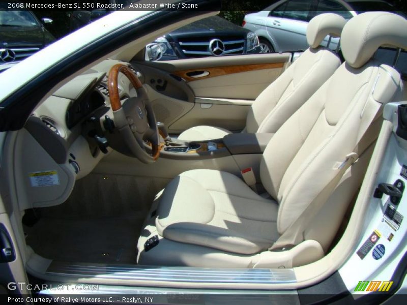 Alabaster White / Stone 2008 Mercedes-Benz SL 550 Roadster
