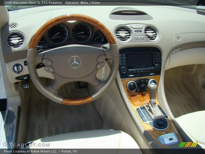 Alabaster White / Stone 2008 Mercedes-Benz SL 550 Roadster