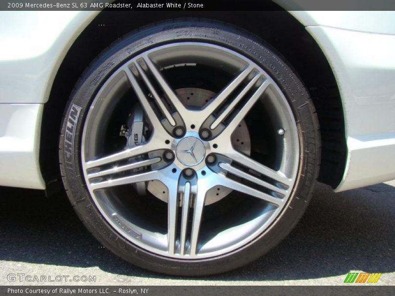 Alabaster White / Stone 2009 Mercedes-Benz SL 63 AMG Roadster