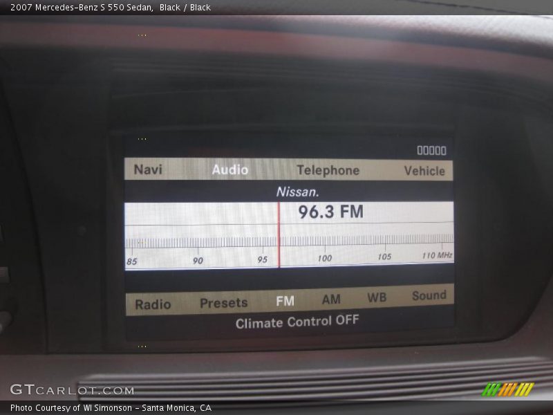 Black / Black 2007 Mercedes-Benz S 550 Sedan