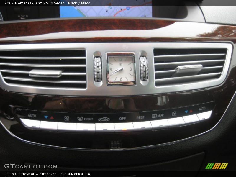 Black / Black 2007 Mercedes-Benz S 550 Sedan