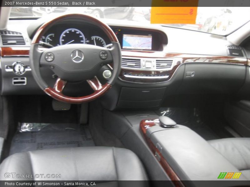 Black / Black 2007 Mercedes-Benz S 550 Sedan