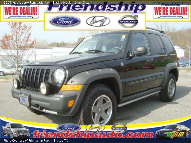 Black / Medium Slate Gray 2006 Jeep Liberty Renegade 4x4