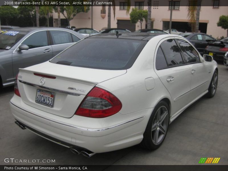 Arctic White / Cashmere 2008 Mercedes-Benz E 63 AMG Sedan