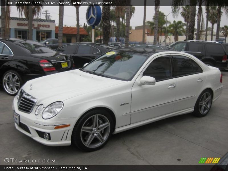 Arctic White / Cashmere 2008 Mercedes-Benz E 63 AMG Sedan