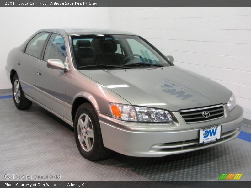 Antique Sage Pearl / Gray 2001 Toyota Camry LE
