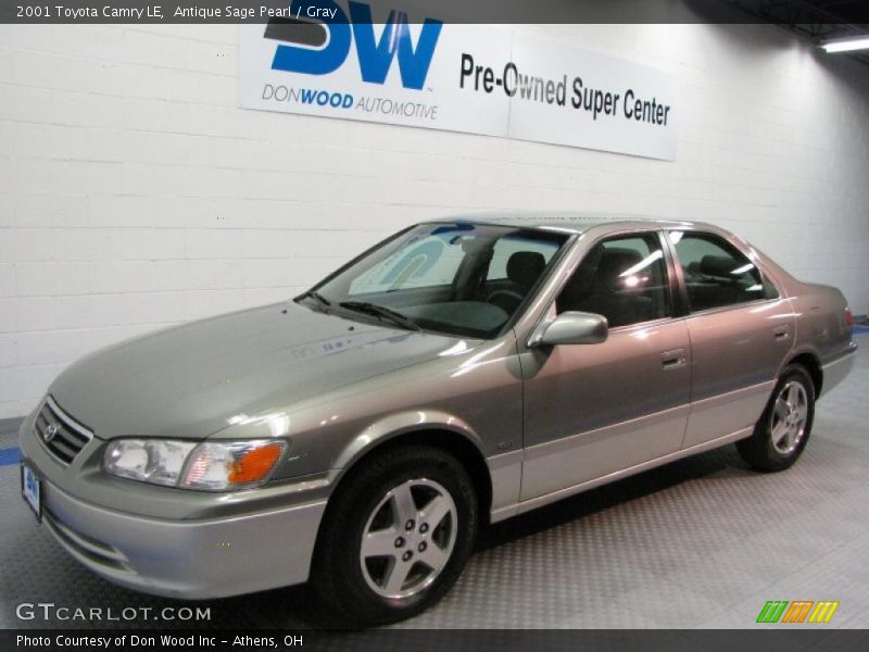 Antique Sage Pearl / Gray 2001 Toyota Camry LE