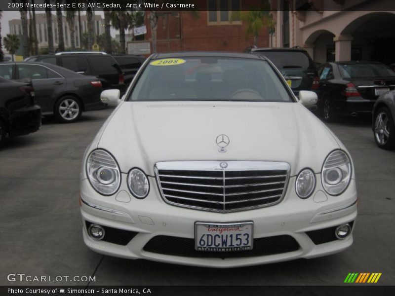 Arctic White / Cashmere 2008 Mercedes-Benz E 63 AMG Sedan