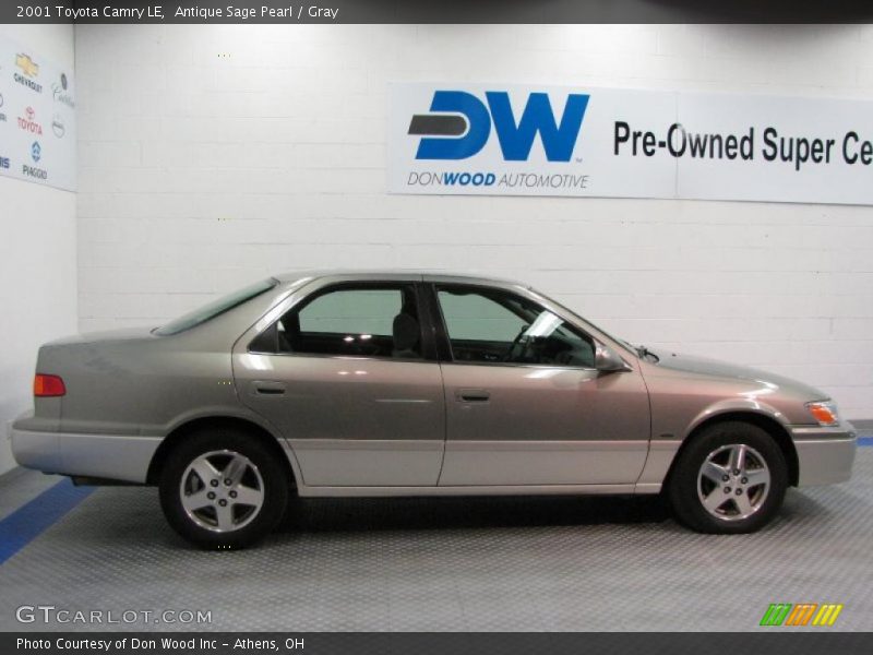 Antique Sage Pearl / Gray 2001 Toyota Camry LE