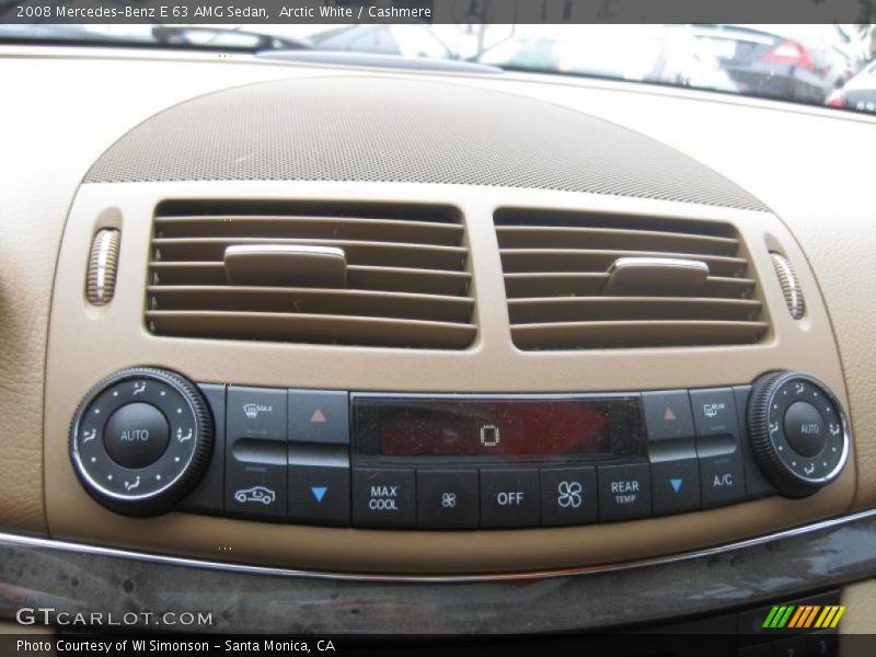 Arctic White / Cashmere 2008 Mercedes-Benz E 63 AMG Sedan