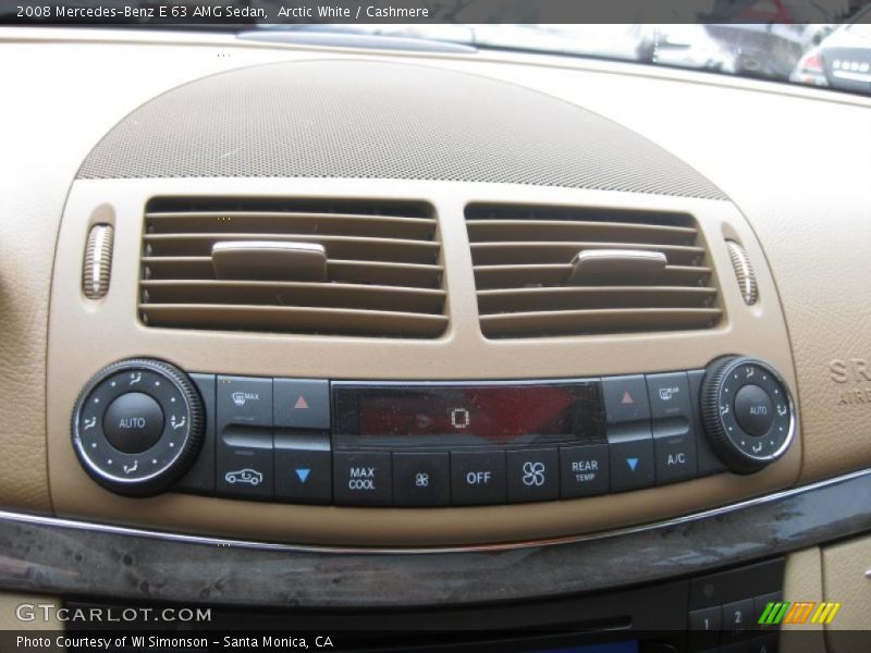 Arctic White / Cashmere 2008 Mercedes-Benz E 63 AMG Sedan