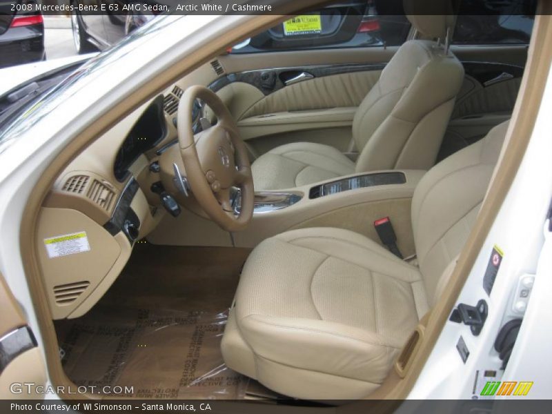 Arctic White / Cashmere 2008 Mercedes-Benz E 63 AMG Sedan