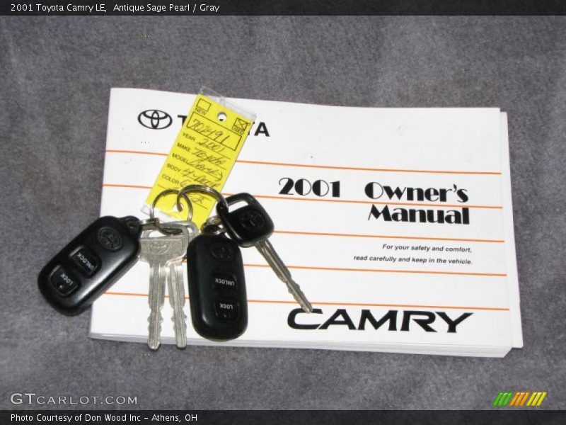 Antique Sage Pearl / Gray 2001 Toyota Camry LE