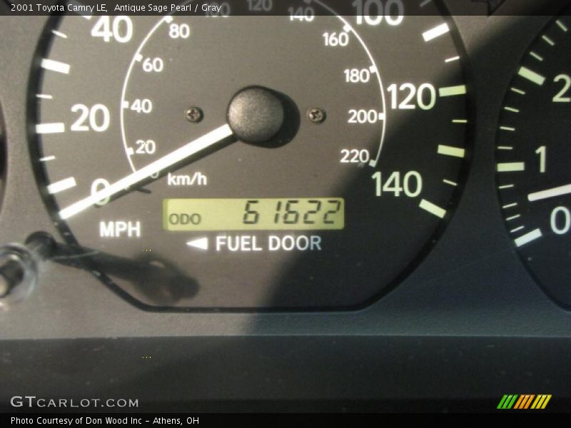 Antique Sage Pearl / Gray 2001 Toyota Camry LE