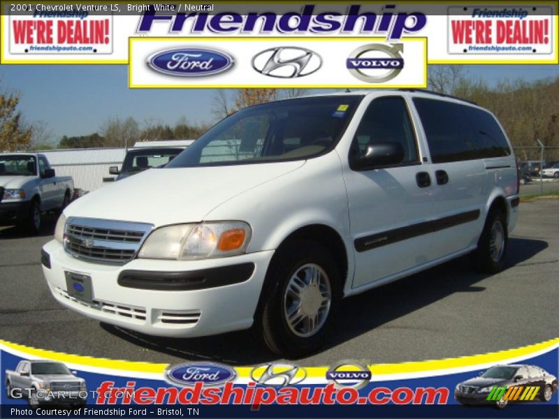 Bright White / Neutral 2001 Chevrolet Venture LS