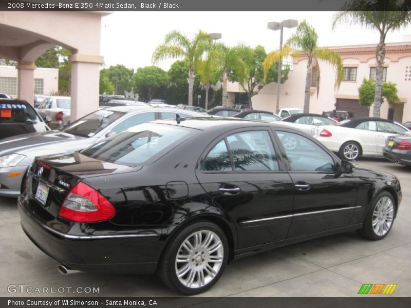 Black / Black 2008 Mercedes-Benz E 350 4Matic Sedan