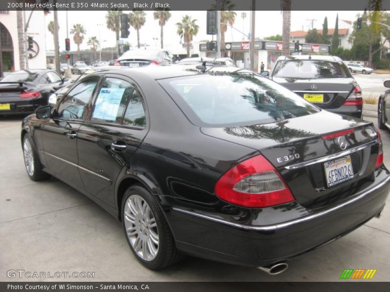 Black / Black 2008 Mercedes-Benz E 350 4Matic Sedan