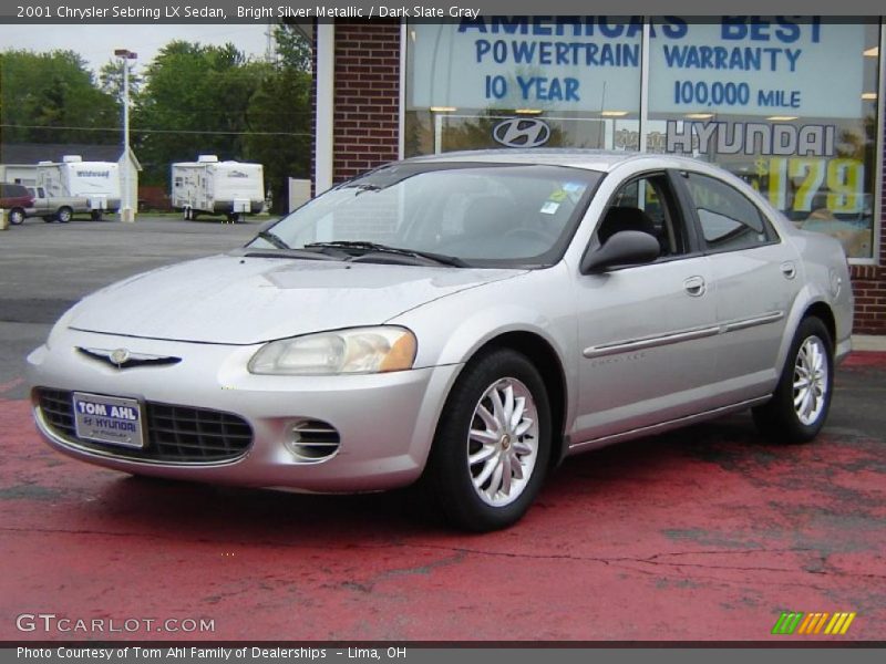 Bright Silver Metallic / Dark Slate Gray 2001 Chrysler Sebring LX Sedan