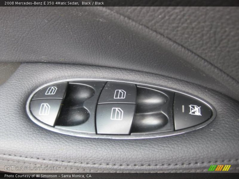 Black / Black 2008 Mercedes-Benz E 350 4Matic Sedan