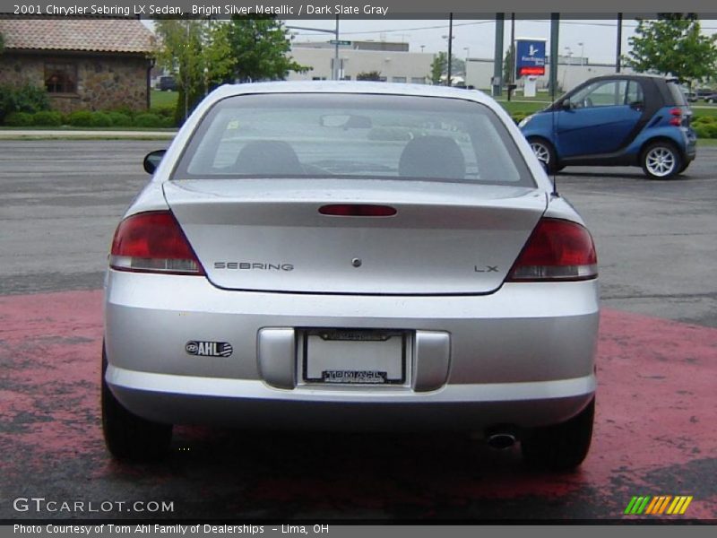 Bright Silver Metallic / Dark Slate Gray 2001 Chrysler Sebring LX Sedan