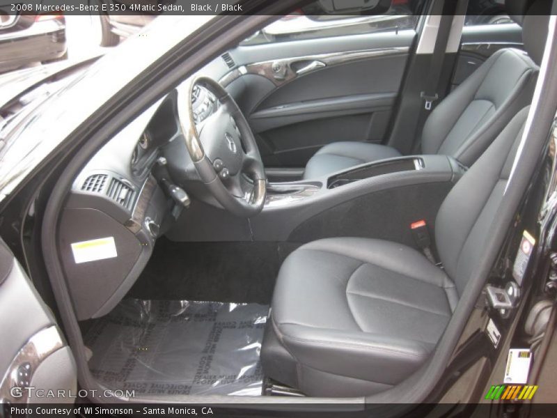 Black / Black 2008 Mercedes-Benz E 350 4Matic Sedan