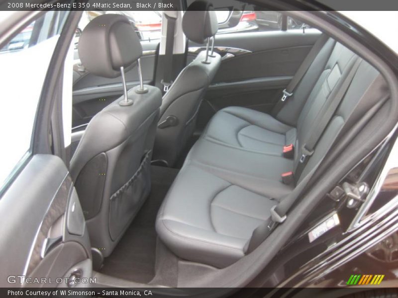 Black / Black 2008 Mercedes-Benz E 350 4Matic Sedan