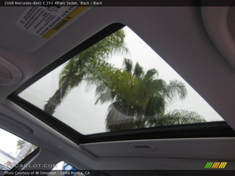 Black / Black 2008 Mercedes-Benz E 350 4Matic Sedan