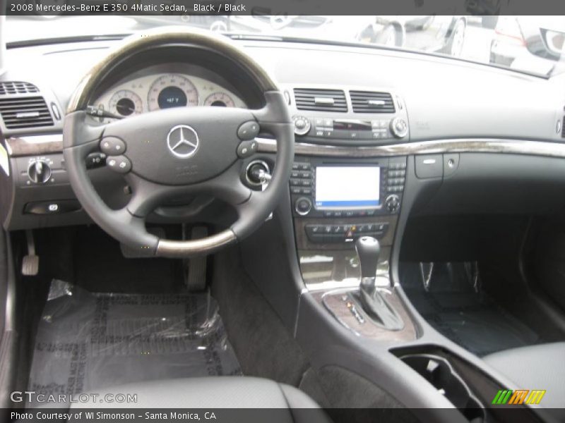Black / Black 2008 Mercedes-Benz E 350 4Matic Sedan