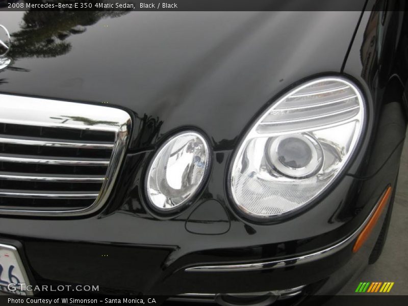Black / Black 2008 Mercedes-Benz E 350 4Matic Sedan