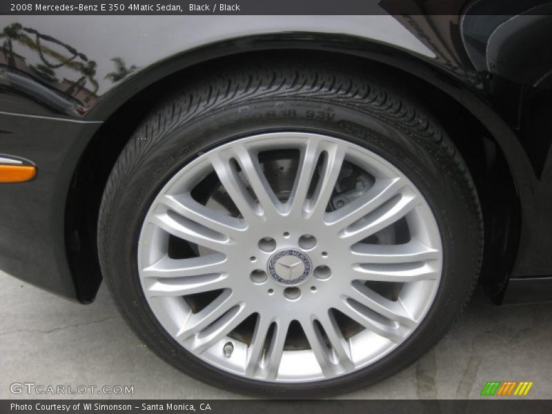 Black / Black 2008 Mercedes-Benz E 350 4Matic Sedan