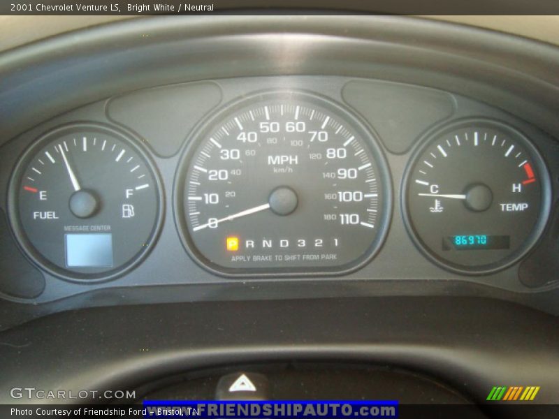 Bright White / Neutral 2001 Chevrolet Venture LS
