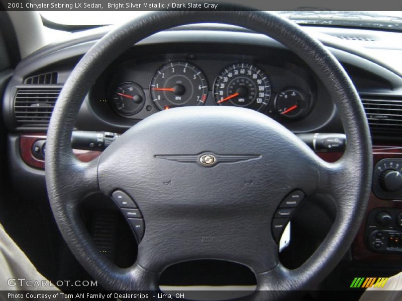 Bright Silver Metallic / Dark Slate Gray 2001 Chrysler Sebring LX Sedan