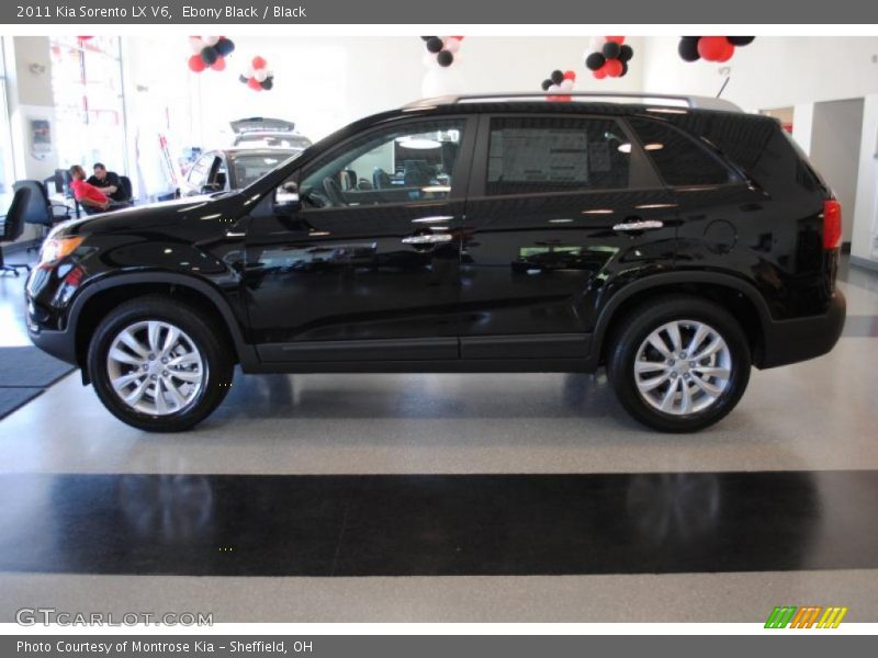 Ebony Black / Black 2011 Kia Sorento LX V6