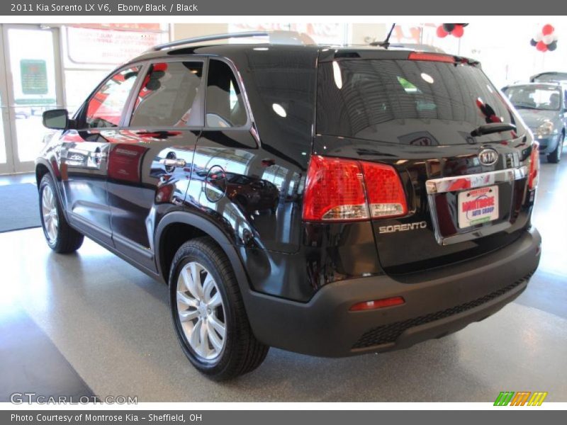 Ebony Black / Black 2011 Kia Sorento LX V6