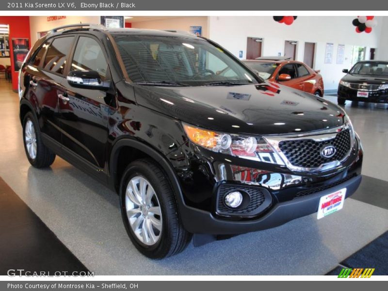 Ebony Black / Black 2011 Kia Sorento LX V6