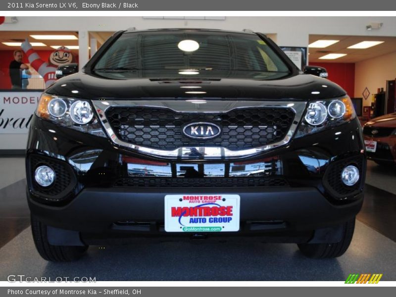 Ebony Black / Black 2011 Kia Sorento LX V6