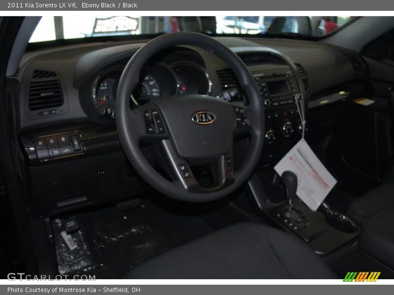 Ebony Black / Black 2011 Kia Sorento LX V6