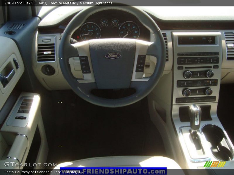 Redfire Metallic / Medium Light Stone 2009 Ford Flex SEL AWD