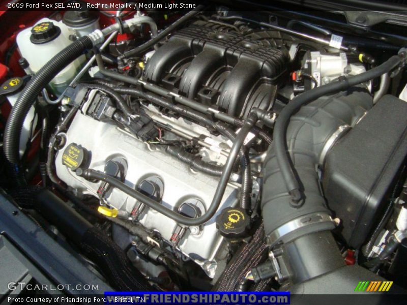 Redfire Metallic / Medium Light Stone 2009 Ford Flex SEL AWD