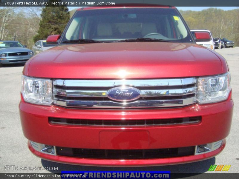 Redfire Metallic / Medium Light Stone 2009 Ford Flex SEL AWD