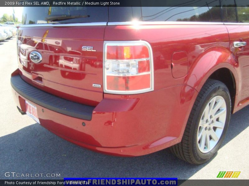 Redfire Metallic / Medium Light Stone 2009 Ford Flex SEL AWD