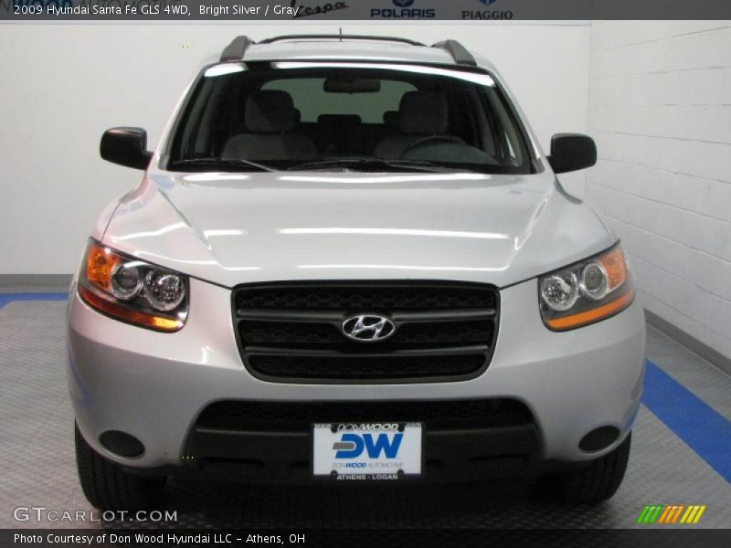 Bright Silver / Gray 2009 Hyundai Santa Fe GLS 4WD
